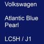 Preview: Volkswagen, Atlantic Blue Pearl, LC5H / J1.